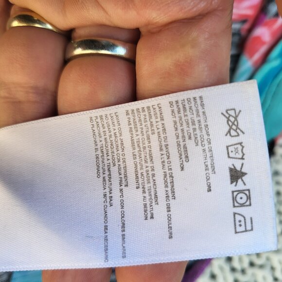 Roxy Hawaiian Floral One Shoulder Dress Medium - Picture 8 of 9